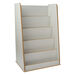 Free Standing Book Display Unit Grey  hi\-res