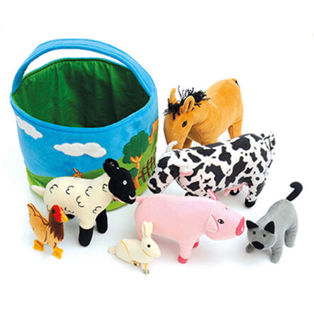 TTS Basket of Soft Farm Animals  hi\-res