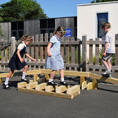 Outdoor Wooden Portable Trim Trail  hi-res
