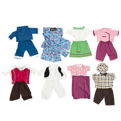 Role Play Traditional Doll's Clothes 8pk  hi-res