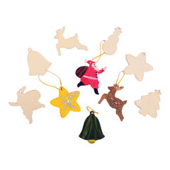 Paint Your Own Wooden Christmas Decorations Assorted 54pk  hi-res