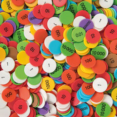 TTS Singapore Colours Place Value Counters 1150pk Bundle  hi-res