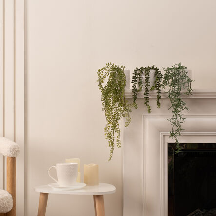 Trailing Plants in White Matt Ceramic Pots 3pk  hi\-res