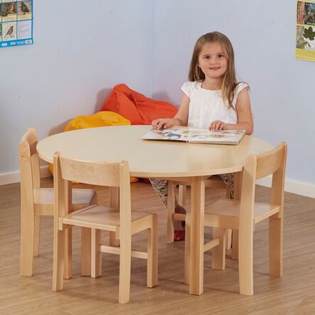 Essentials Beech Circular Table  hi\-res