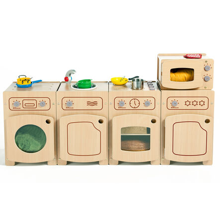Millhouse Stamford Wooden Kitchen Role Play Set Bundle  hi\-res