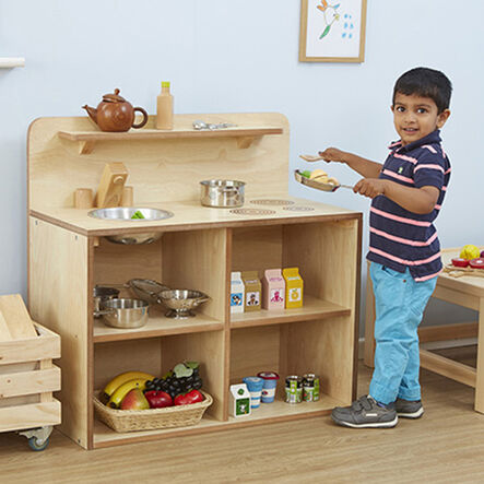 TTS Toddler Wooden Role Play Kitchen Unit H79cm  hi\-res