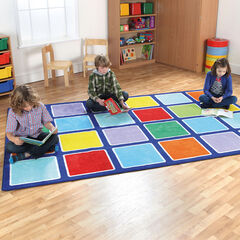 Rainbow Square Placement Carpet  hi-res