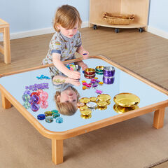 TTS Mirrored Wooden Creative Low Toddler Table  hi-res