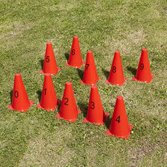 Plastic Number Cones 10pk  hi-res