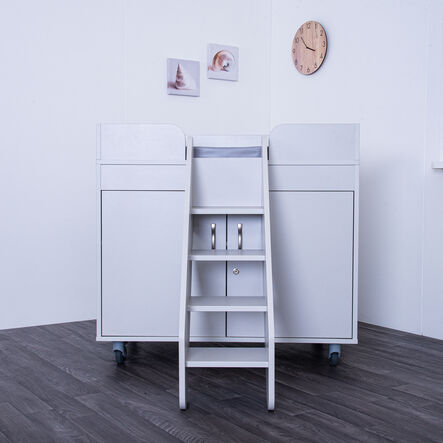 TTS Walk Up Changing Unit Pale Grey \x26 Antibac Mat   hi\-res