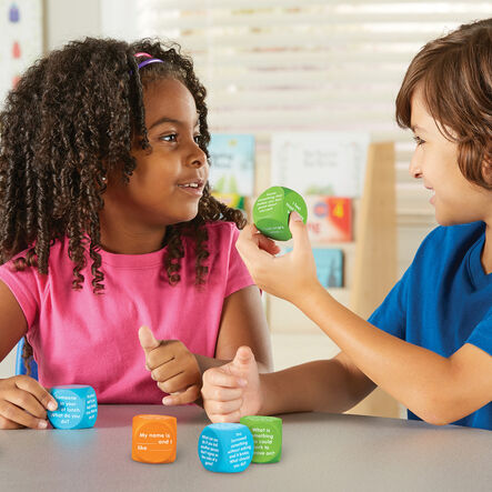 Learning Resources Let\'s Talk Wellbeing Cubes  hi\-res