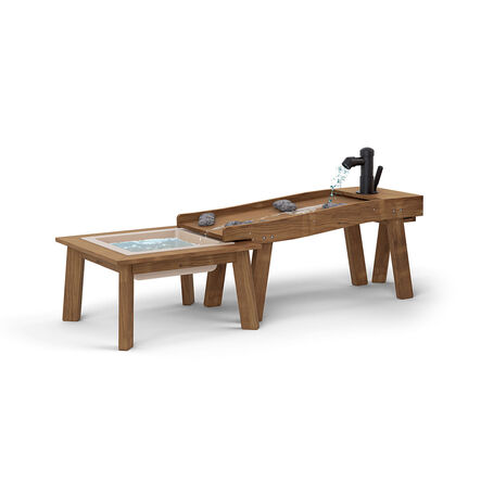 Outdorable Riverbed Water Pump \x26 Tray 2 Piece Set  hi\-res