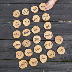 Wooden Tricky Word Pieces - All Phonic Phases  hi-res