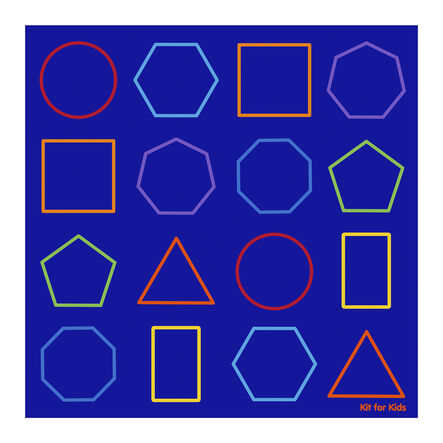 Essentials Rainbow Geometric Carpet 2m x 2m  hi\-res