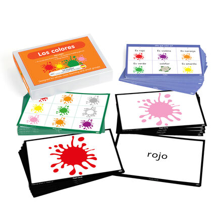 TTS Spanish Colours Vocabulary Builder Activity Cards  hi\-res