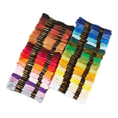Cotton Embroidery Threads Pack Assorted 144pk  hi-res
