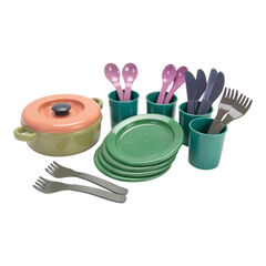 Green Bean Recycled Role Play Dinner Set 23pcs  hi-res