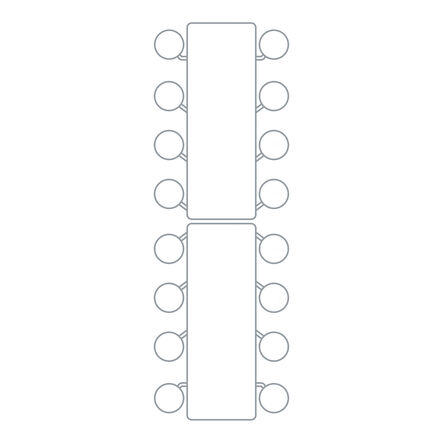 Spaceright 16 Seater Rectangular Folding Tables  hi\-res