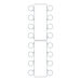 Spaceright 16 Seater Rectangular Folding Tables  hi\-res