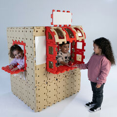 Polydron Recycled Giant Outdoor Build-A-Shop 83pcs  hi-res