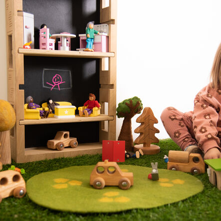 TTS Outdoor Wall Mountable Wooden Dolls House  hi\-res