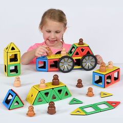 Magnetic Construction Polydron Wheels Set 92pk  hi-res