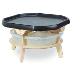 Play Tray Activity Table with Shelf and 4 Tubs or Baskets  hi-res