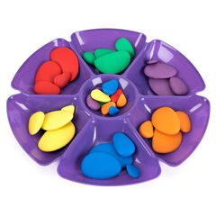 Assorted Colours Flower Sorting and Paint Trays 6pk  hi-res