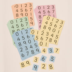 TTS Coloured Digit Cards Class 30pk  hi-res