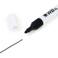 Round Barrel Drywipe Pens Bullet Tip Black  hi-res