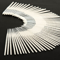 White Nylon Round Paint Brushes 60pk  hi-res