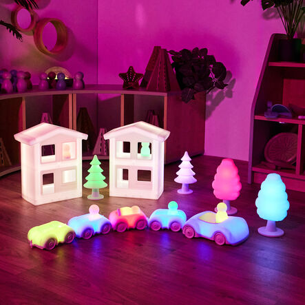 TTS Remote Control Light Up Vehicle, Houses, Trees \x26 People  hi\-res