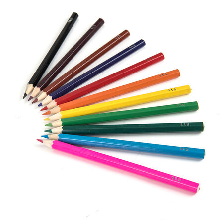 TTS Chunky Hexagonal Coloured Pencils Assorted  hi\-res
