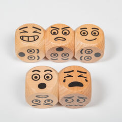 Emotions Dice 5pk  hi-res