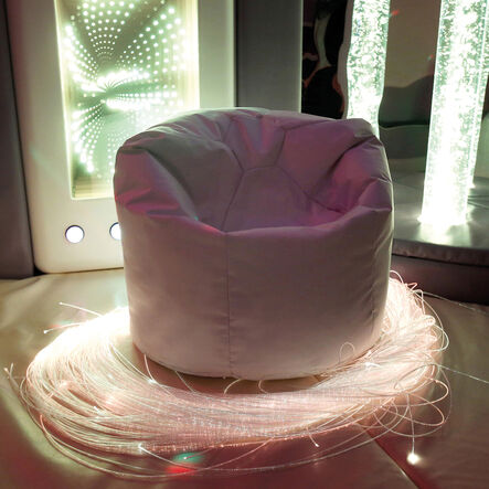 Sensory Room White Bean Bag  hi\-res