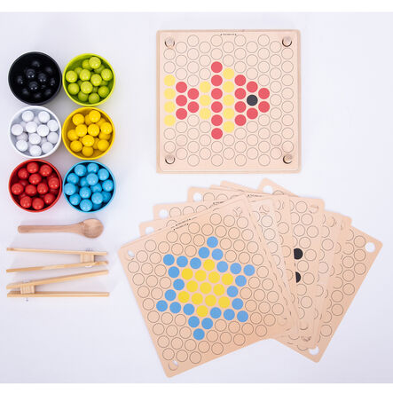 Wooden Fine Motor Pattern Balls  hi\-res