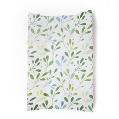 Baby Anti-Roll Wedge Changing Mat Olive Print Design  hi-res