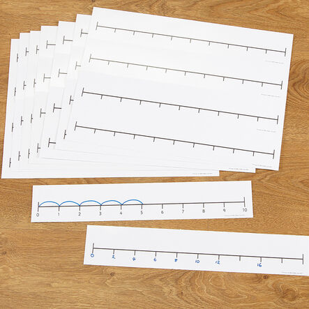 TTS Double Sided Desk Top Number Line  hi\-res