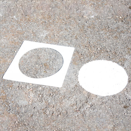 Social Distancing Playground Footprint Stencils 10pk  hi\-res