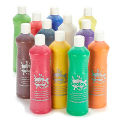 Scola Ready Mixed Assorted Paint 600ml 12pk  hi-res