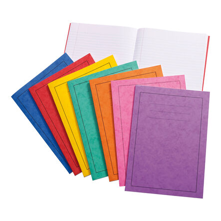 9\'\'x7\'\' Exercise Book 8mm Ruled Margin 80pg 50pk  hi\-res