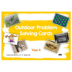 TTS Outdoor Maths Problem Solving Cards Year 4 30pk  hi-res