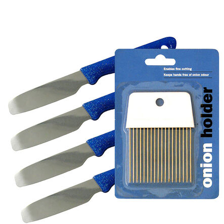 Safety Vegetable Holders and Knives 8pk  hi\-res