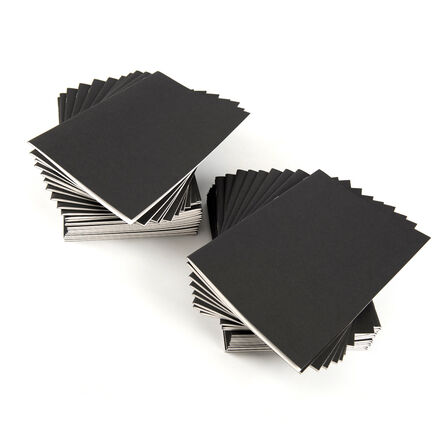 Pisces Plain Stapled Sketchbooks Black A4 100gsm Single Black hi\-res