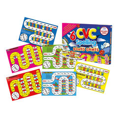 Smart Kids 6 CVC/CVCC Spelling Board Games  hi-res