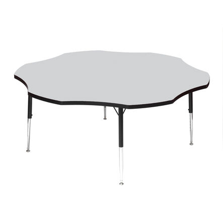 Tuf\-Top™ Height Adjustable Flower Shaped Table  hi\-res