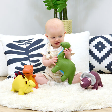 Little Friends Sensory Textures \x26 Rattle Dinosaurs Bundle  hi\-res
