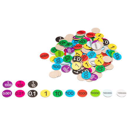 Recycled Place Value Counters  hi\-res