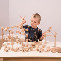 Loose Parts Construction Blocks and Poles 550pk  hi-res