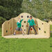 Outdoor Wooden Rainbow Stage h1450 x w1710 x l3100mm  hi\-res